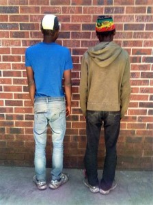 Two daggafarians arrested by Primrose police after officers noticed the two men acting abnormally.