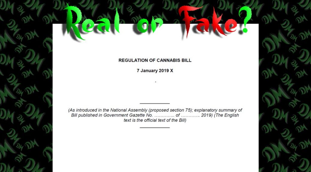 Cannabis Bill or bull?